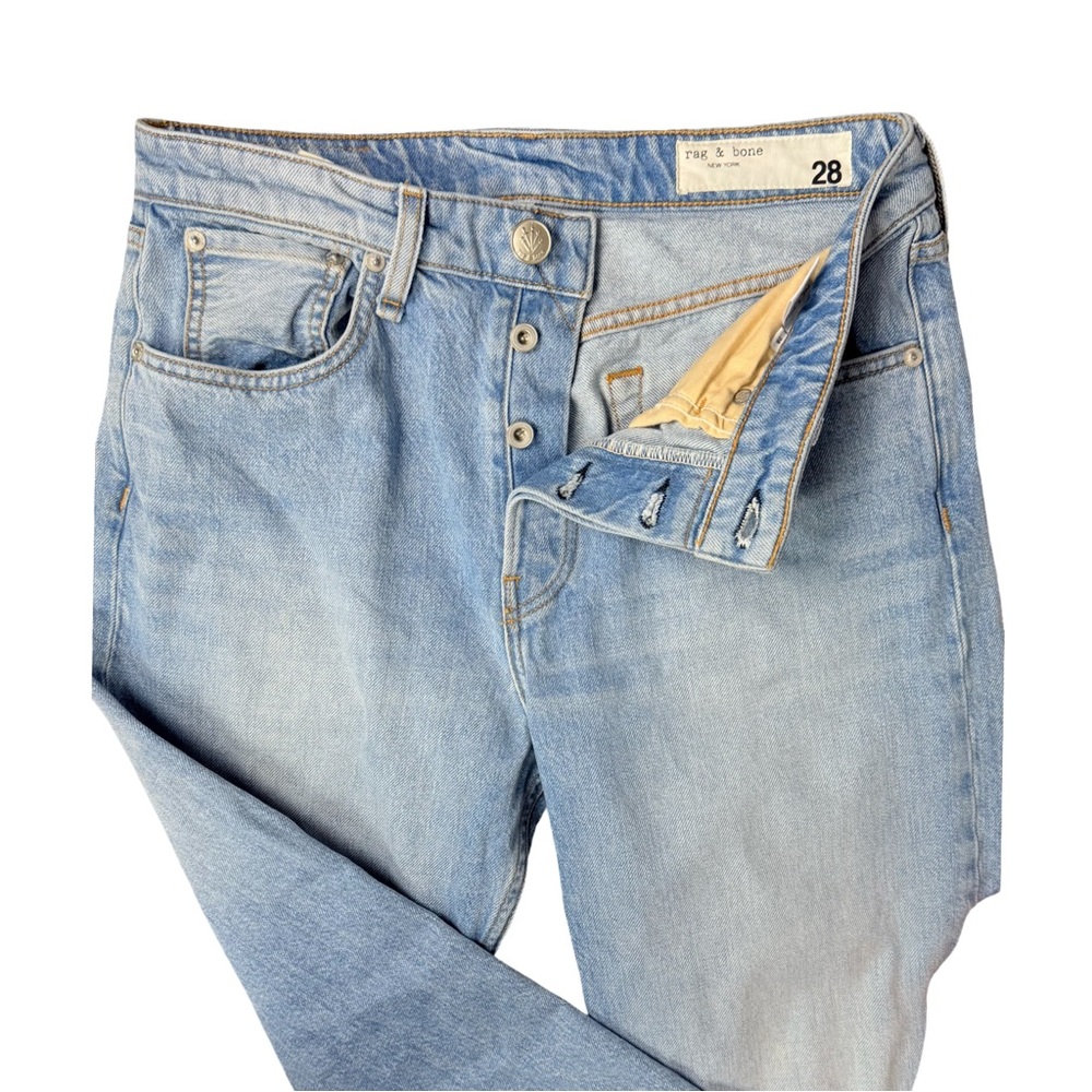 Rag & Bone Maya High-Rise Ankle Straight Jeans Button Fly - Picture 6 of 9